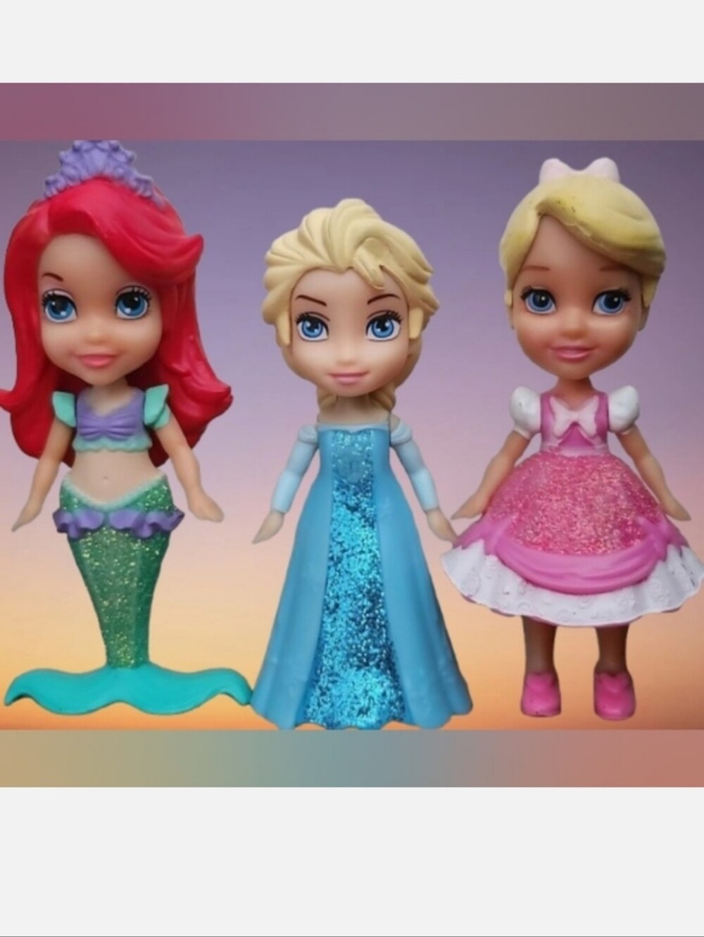 3.5" Princess Doll Set of 3